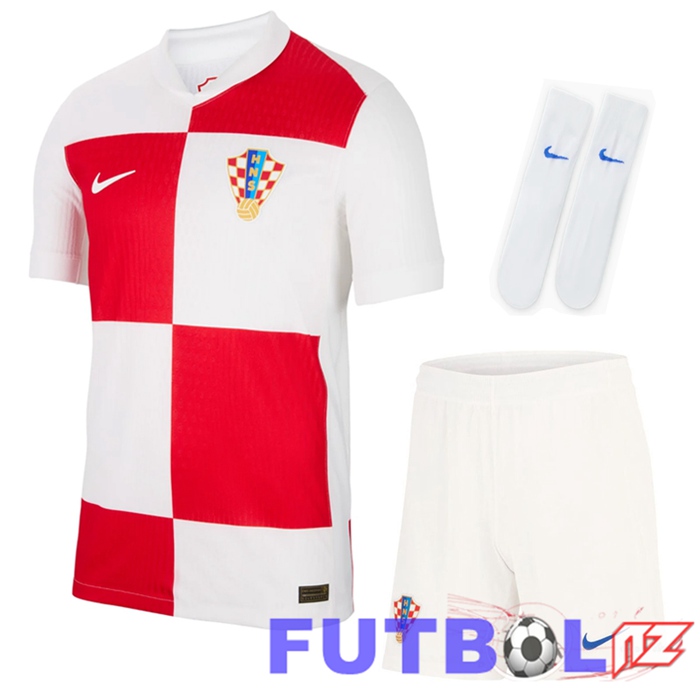 Camisetas De Futbol Croacia Primera (Cortoss + Calcetines) UEFA Euro 2024