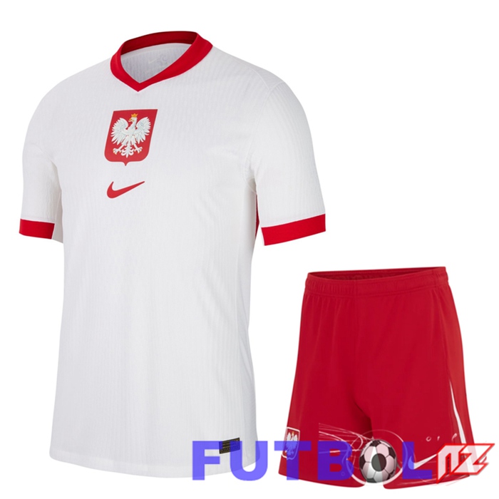 Camisetas De Futbol Polonia Primera + Cortos UEFA Euro 2024