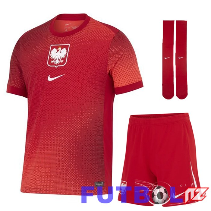Camisetas De Futbol Polonia Segunda (Cortoss + Calcetines) UEFA Euro 2024
