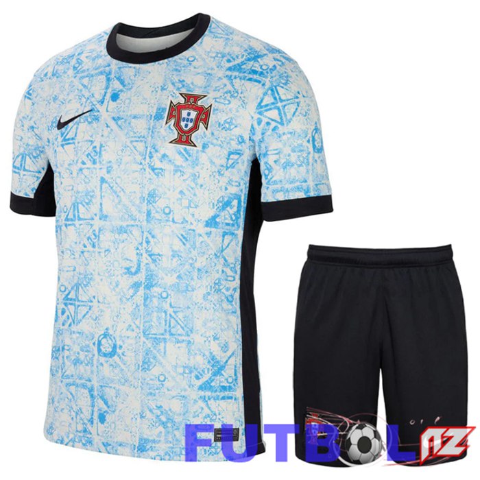 Camisetas De Futbol Portugal Segunda + Cortos UEFA Euro 2024