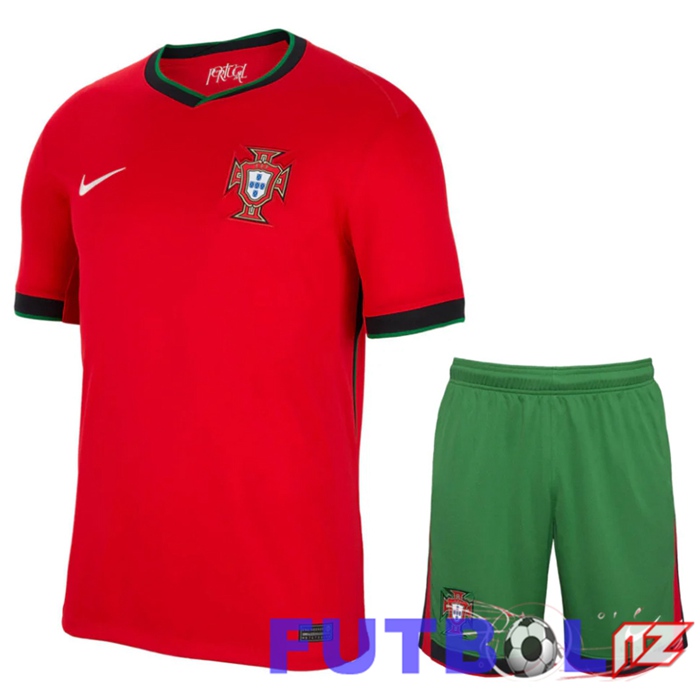 Camisetas De Futbol Portugal Primera + Cortos UEFA Euro 2024