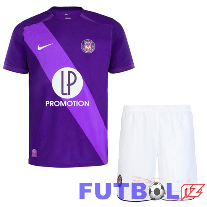 Camisetas De Futbol Toulouse Ninos Primera Púrpura 2024/2025