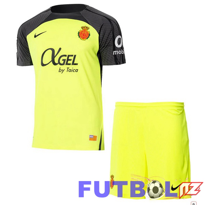 Camisetas De Futbol RCD Mallorca Ninos Segunda Amarillo 2024/2025