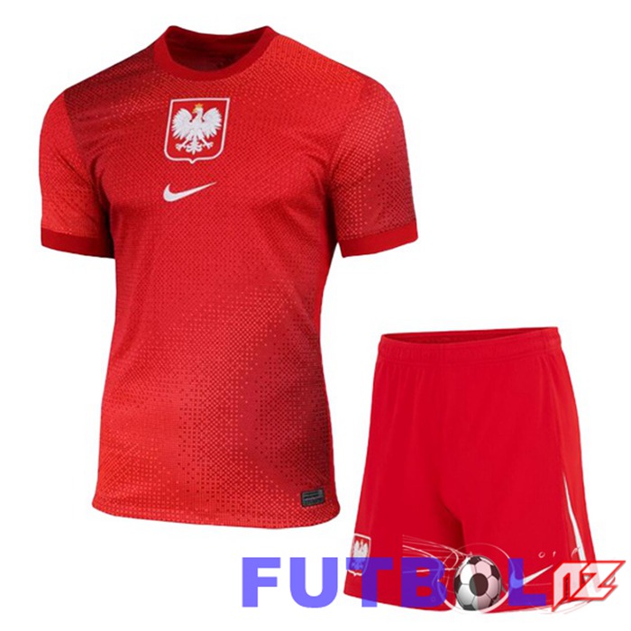 Camiseta Equipe Polonia Ninos Segunda Rojo 2024/2025