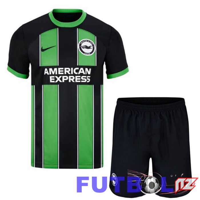 Camisetas De Futbol FC Brighton Ninos Tercera Verde Negro 2024/2025