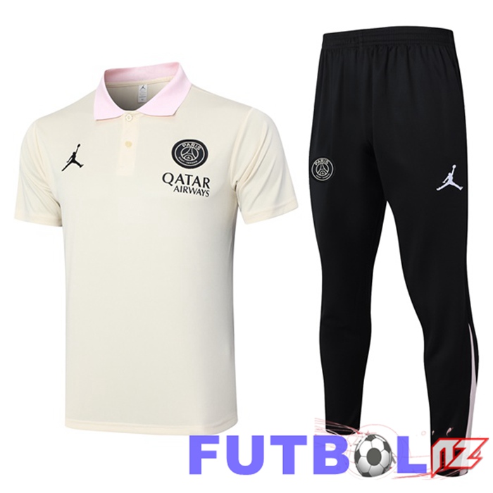 Camiseta Polo PSG + Pantalones Amarillo 2024/2025