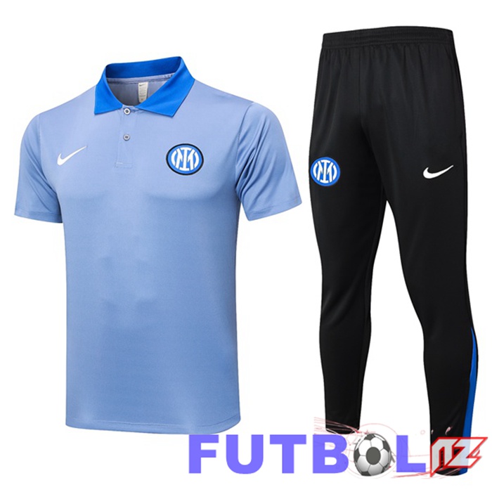 Camiseta Polo Inter Milan + Pantalones Azul 2024/2025