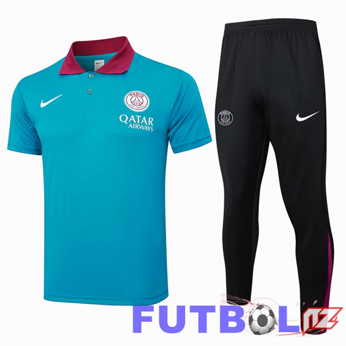 Camiseta Polo PSG + Pantalones Azul 2024/2025