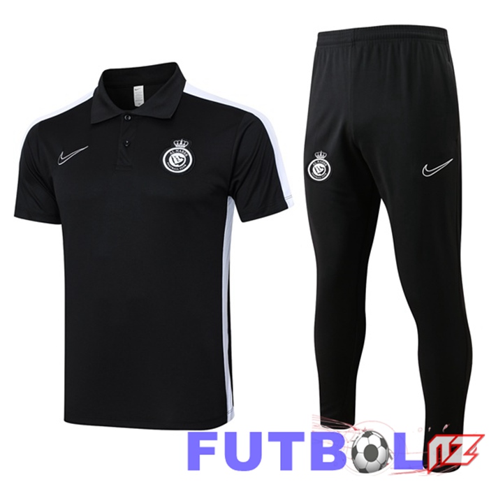 Camiseta Polo Al-Nassr FC + Pantalones Negro 2024/2025
