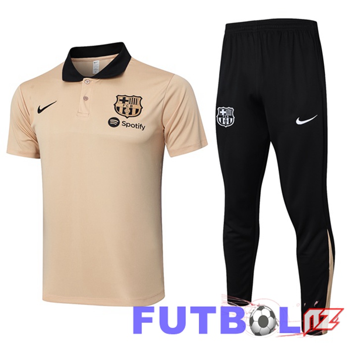 Camiseta Polo Barcelona + Pantalones Amarillo 2024/2025