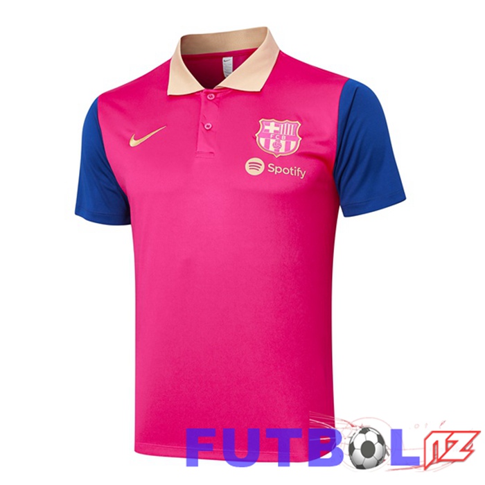 Camiseta Polo Barcelona Rosa 2024/2025