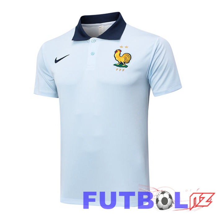 Camiseta Polo Francia Azul 2024/2025