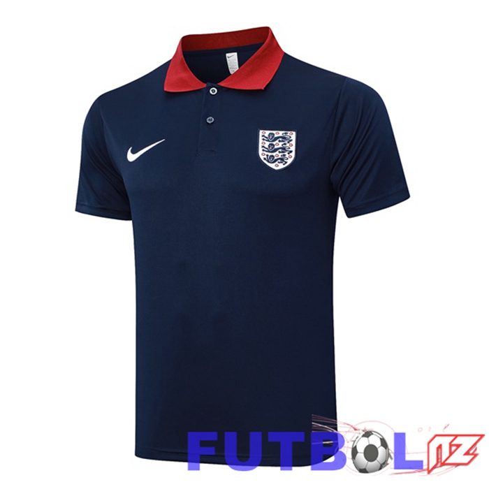 Camiseta Polo Inglaterra Azul Real 2024/2025