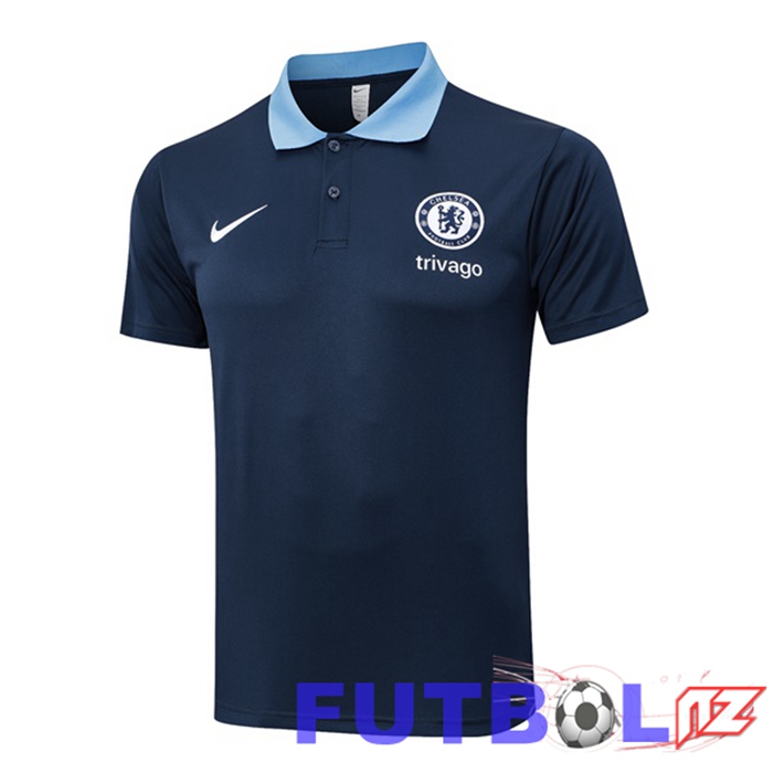 Camiseta Polo Chelsea Azul Real 2024/2025