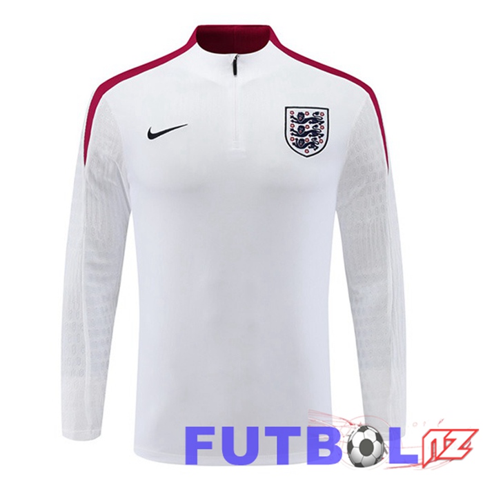 Sudadera De Entrenamiento Inglaterra Blanco 2024/2025