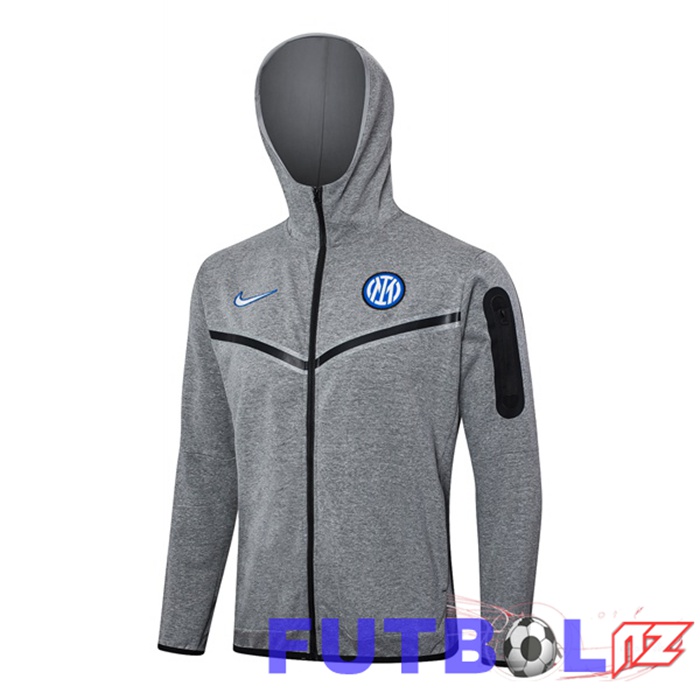 Sudadera Con Capucha Inter Milan Gris 2024/2025