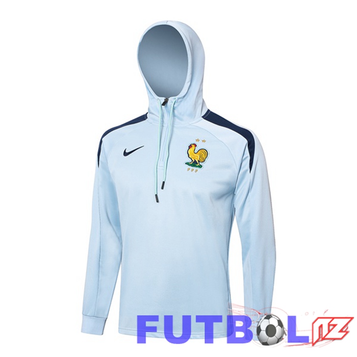 Sudadera Con Capucha Francia Azul 2024/2025