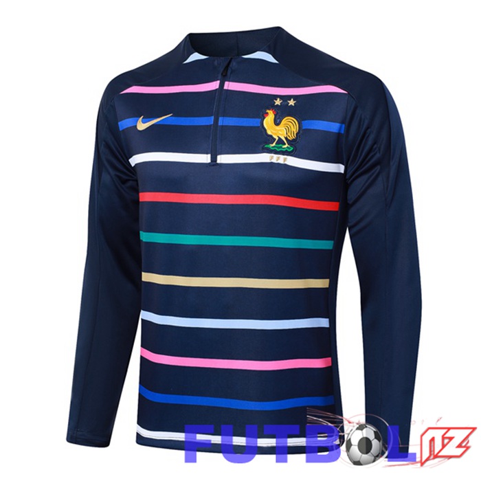 Sudadera De Entrenamiento Francia Azul Real 2024/2025