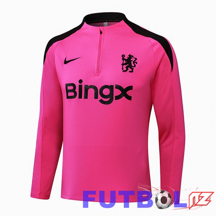 Sudadera De Entrenamiento FC Chelsea Rosa 2024/2025