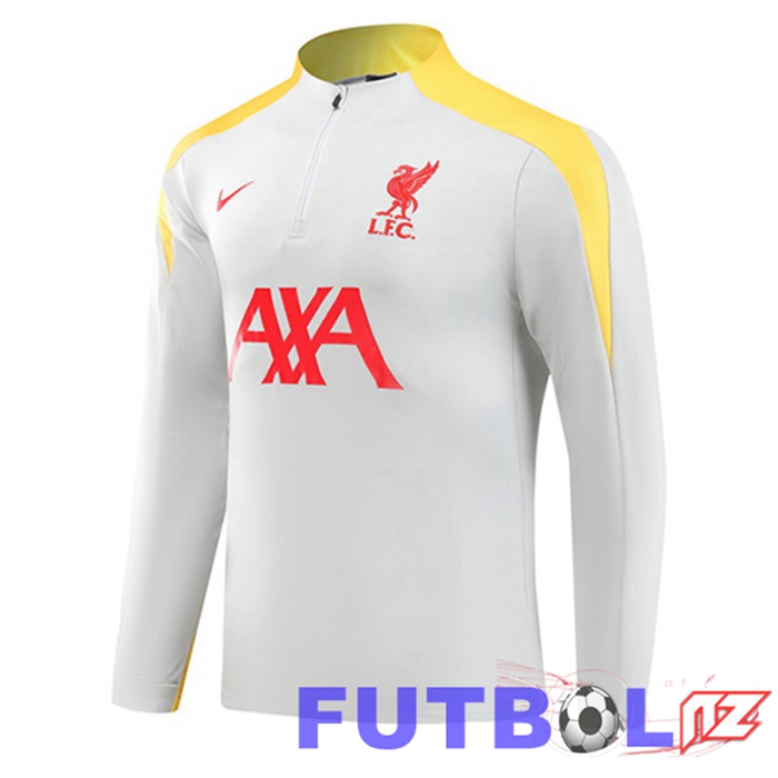 Sudadera De Entrenamiento FC Liverpool Gris 2024/2025