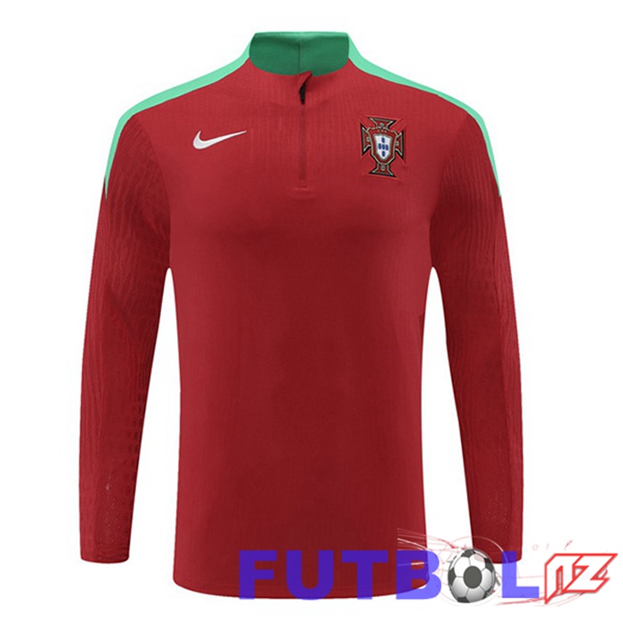 Sudadera De Entrenamiento Portugal Rojo 2024/2025
