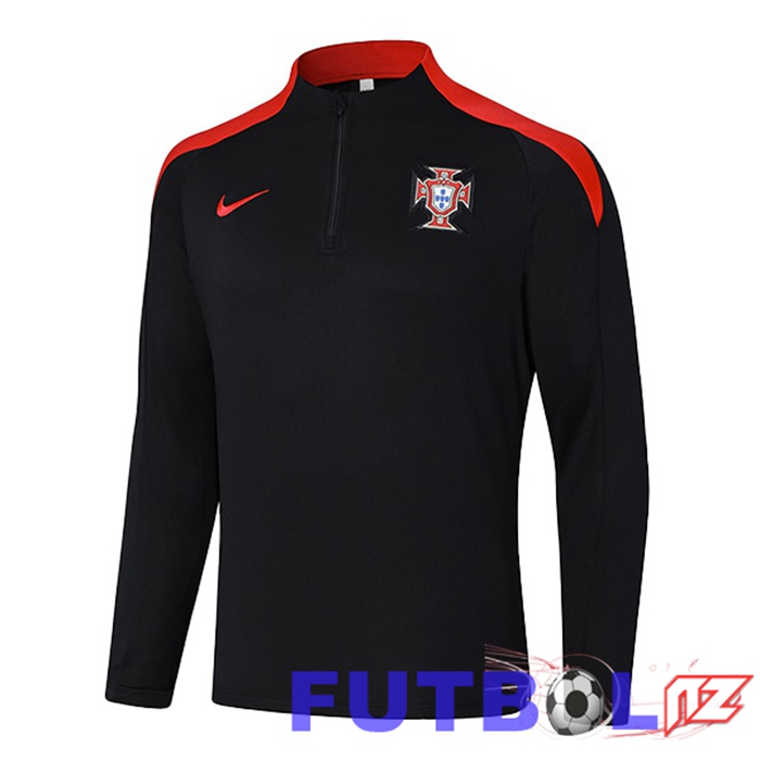 Sudadera De Entrenamiento Portugal Negro 2024/2025