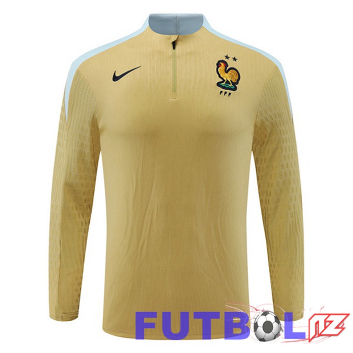 Sudadera De Entrenamiento Francia Amarillo 2024/2025