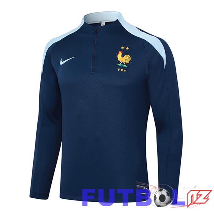 Sudadera De Entrenamiento Francia Azul Real 2024/2025