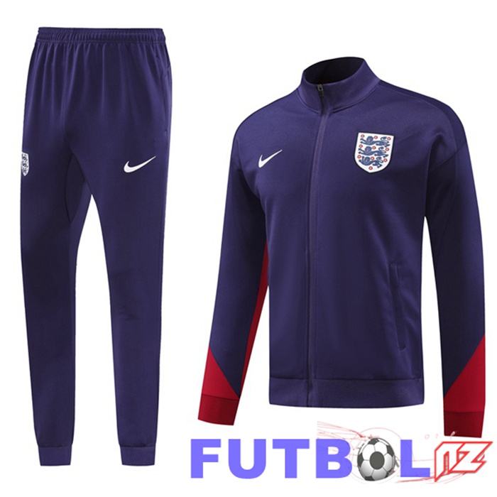 Chandal Equipos De Futbol - Chaqueta Inglaterra Púrpura 2024/2025