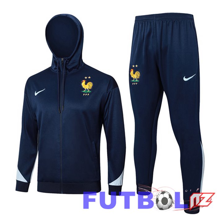 Chandal Futbol - Rompevientos Francia Azul Real 2024/2025