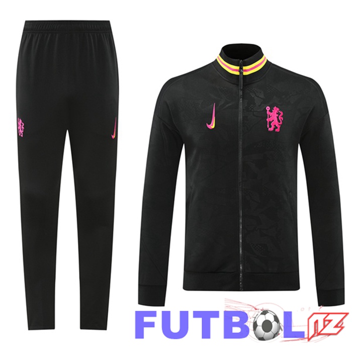 Chandal Equipos De Futbol - Chaqueta FC Chelsea Negro 2024/2025