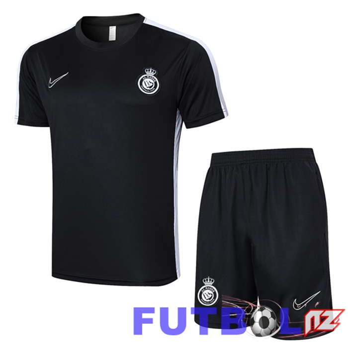 Camiseta Entrenamiento Al-Nassr FC + Cortos Negro 2024/2025