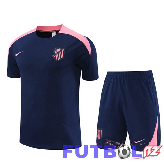 Camiseta Entrenamiento Atletico Madrid + Cortos Azul Real 2024/2025