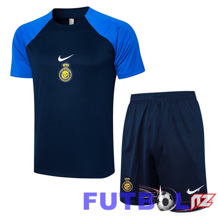 Camiseta Entrenamiento Al-Nassr FC + Cortos Azul Real 2024/2025