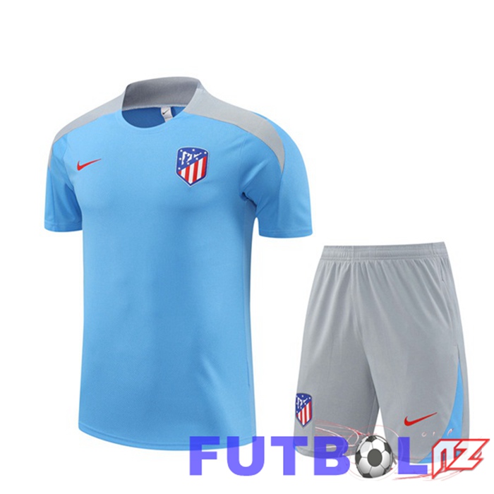 Camiseta Entrenamiento Atletico Madrid + Cortos Azul 2024/2025