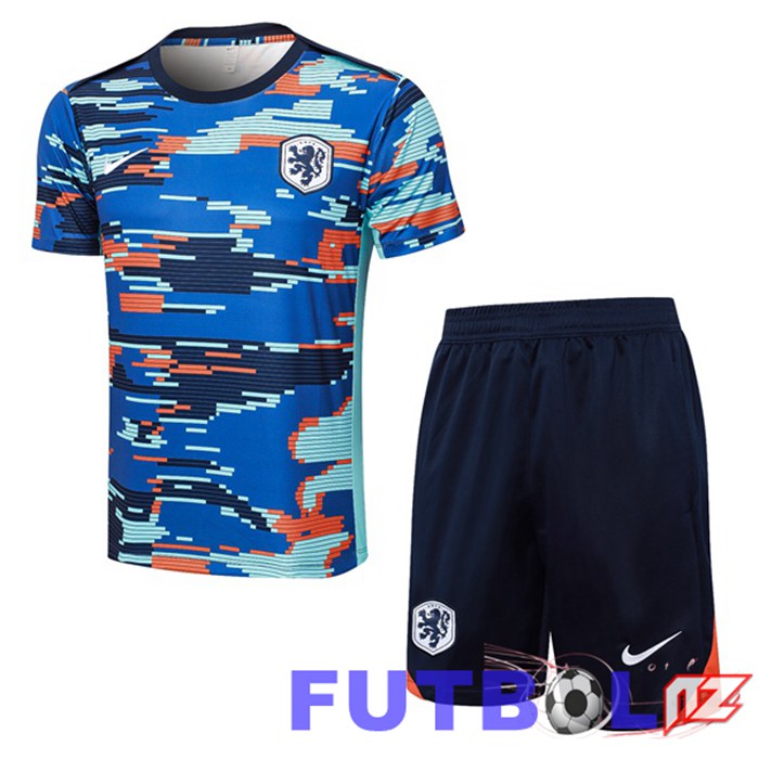 Camiseta Entrenamiento Países Bajos + Cortos Azul 2024/2025