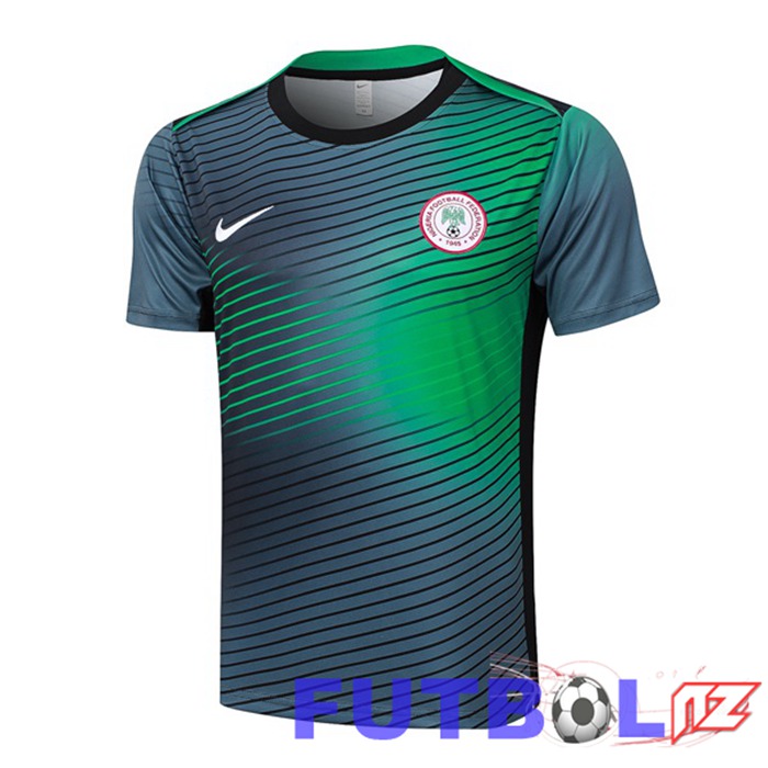 Camiseta Entrenamiento Nigeria Verde Negro 2024/2025 Camiseta Entrenamiento Nigeria Verde Negro 2024/2025