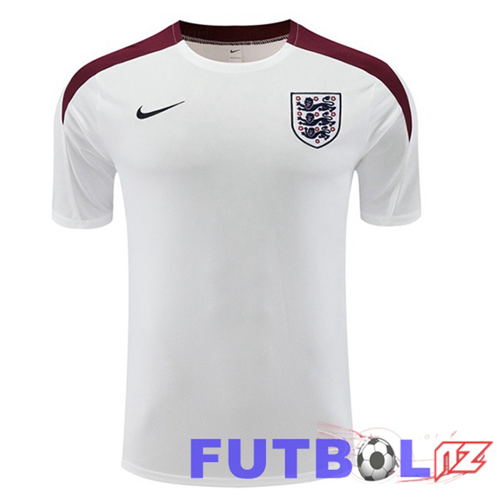 Camiseta Entrenamiento Inglaterra Blanco 2024/2025