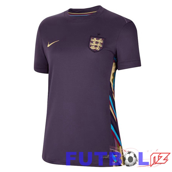 Camiseta Equipe Inglaterra Mujer Segunda Púrpura 2024/2025