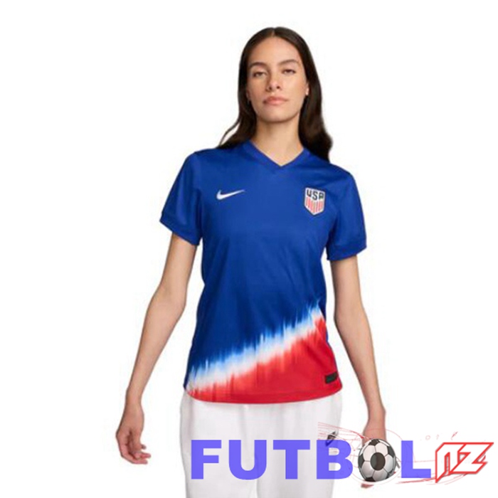 Camiseta Equipe Estados Unidos Mujer Segunda Azul 2024/2025 Camiseta Equipe Estados Unidos Mujer Segunda Azul 2024/2025