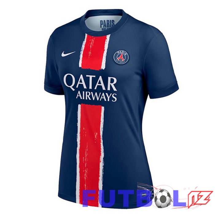 Camisetas De Futbol Paris PSG Mujer Primera Azul Real 2024/2025