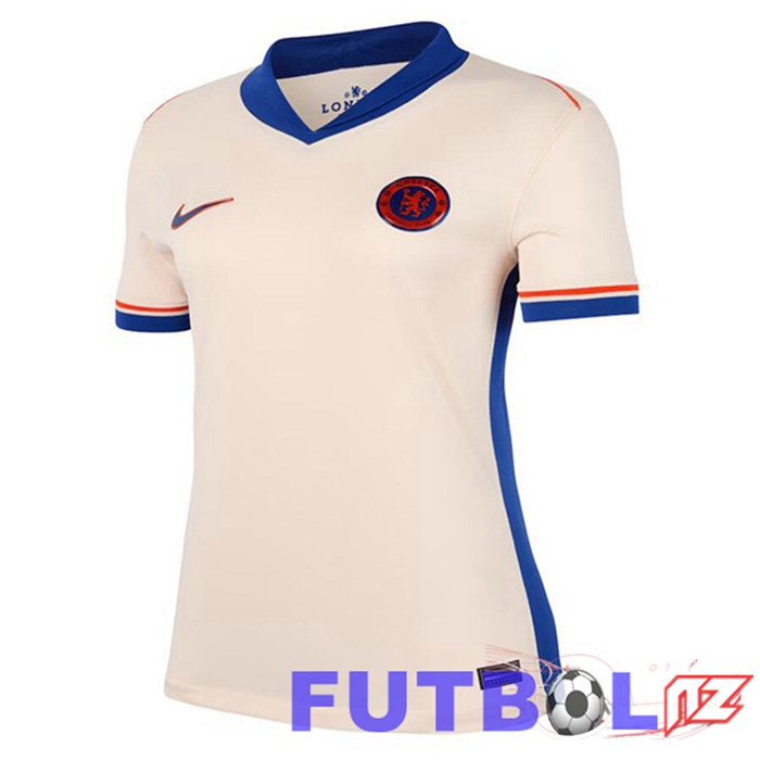 Camisetas De Futbol FC Chelsea Mujer Segunda Amarillo 2024/2025