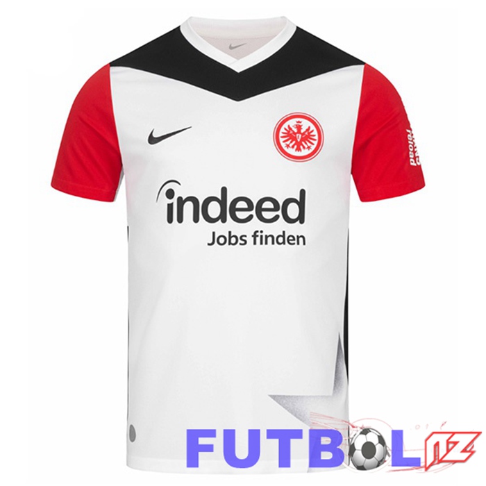 Camisetas De Futbol Eintracht Frankfurt Primera Blanco Rojo 2024/2025