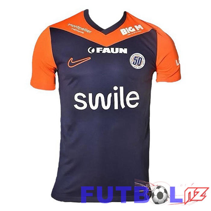 Camisetas De Futbol Montpellier HSC Primera Azul Naranja 2024/2025