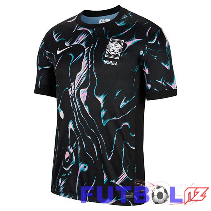 Camiseta Nacional Corea Segunda Negro 2024/2025 Camiseta Nacional Corea Segunda Negro 2024/2025