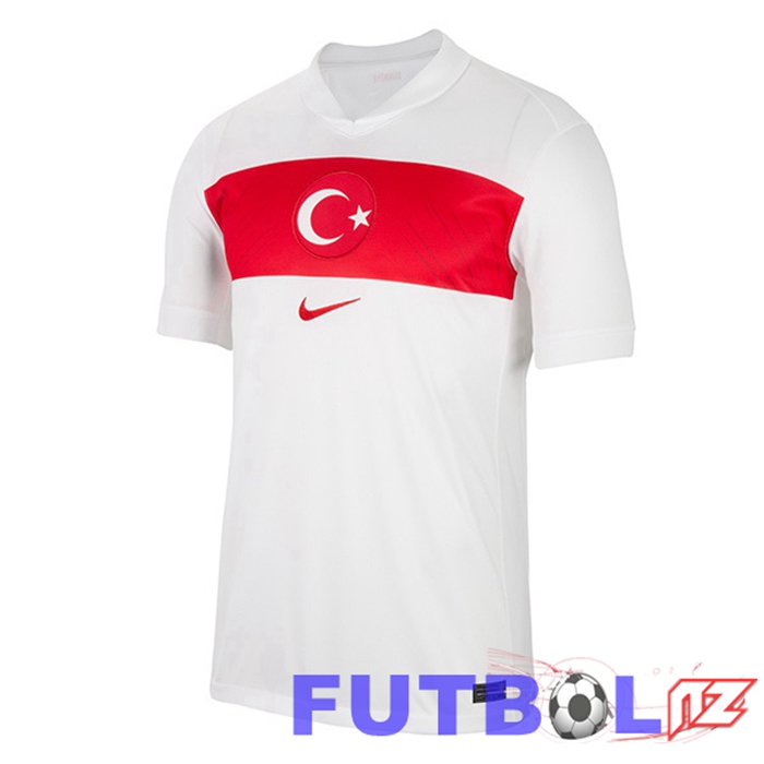 Camiseta Nacional Turco Primera Blanco 2024/2025