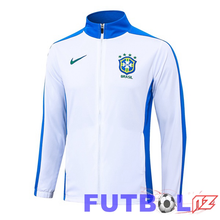 Chaquetas Futbol Brasil Blanco 2024/2025
