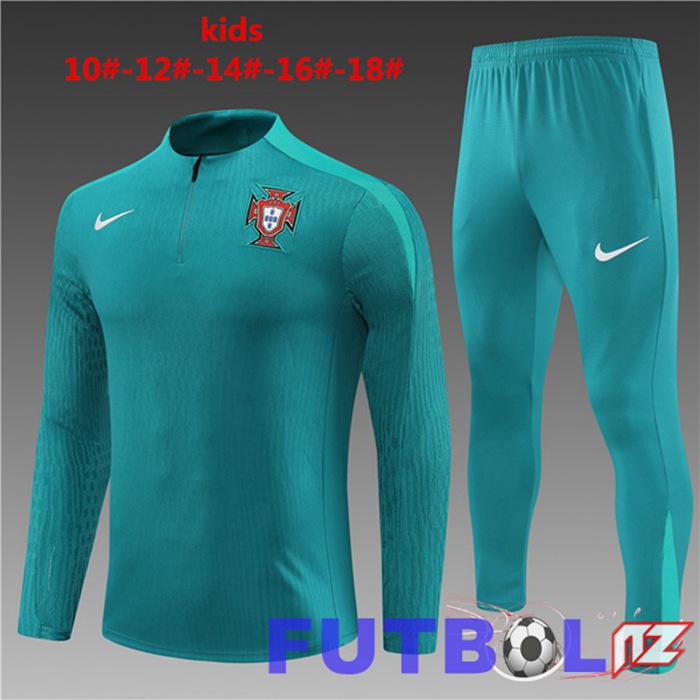 Chandal Equipos De Futbol Portugal Ninos Verde 2024/2025