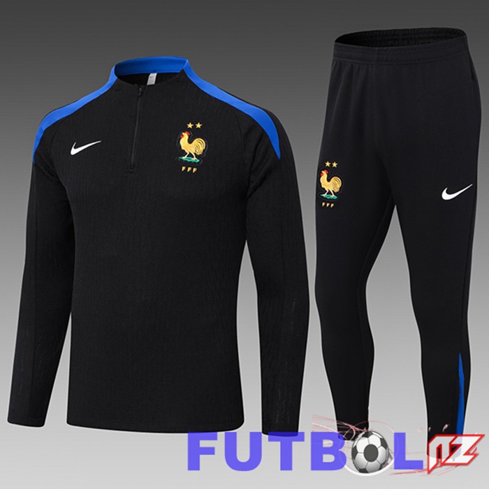 Chandal Equipos De Futbol Francia Ninos Negro 2024/2025