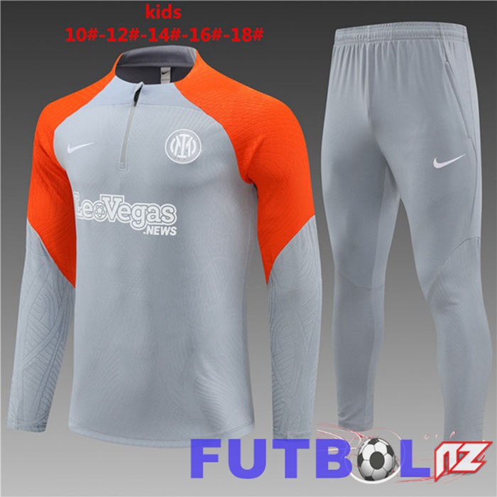Chandal Equipos De Futbol Inter Milan Ninos Gris Naranja 2024/2025